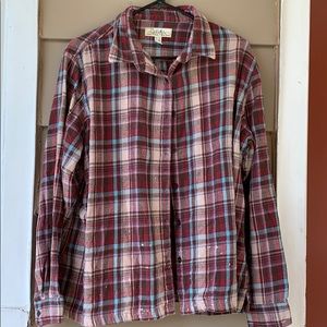 Cabelas flannel, Bleach splattered